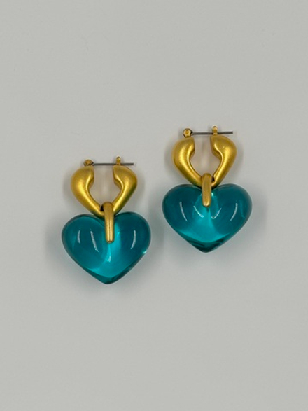 Серьги с подвесками в виде сердец Givenchy