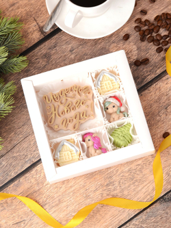 Шоколадный подарок "Чудесного Нового Года" с лошадками #2