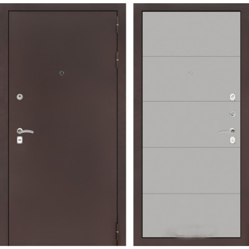 Дверь входная Лабиринт CLASSIC антик медный 13 - Грей софт металлическая