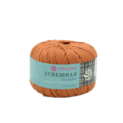 Успешная пряжа Россия ПТ 100%хлопок мерсериз 10х50г/220м (194-Рыжик)