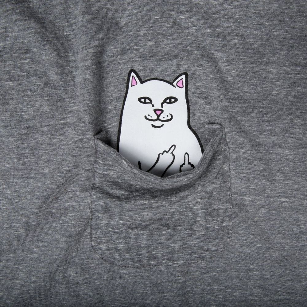 Футболка Rip N Dip Lord Nermal S/S Pocket Tee (Heather Grey)