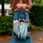 Сумка шоппер с принтом BTS