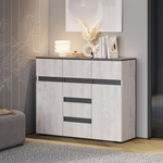 Комод Мрия КМ-15 Бетон пайн светлый/графит