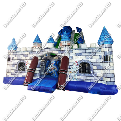 Коммерческий надувной батут "Рыцарь" 12*12*6,5 м