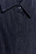 ZW COLLECTION ДЖИНСОВАЯ РУБАШКА С ПЕПЛУМОМ - ZARA