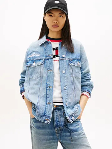 Куртка джинсовая женская TOMMY JEANS OVSZ TRUCKER JACKET