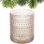 Подсвечник «Хрустальный блеск» 8,5*10 см, Розовый