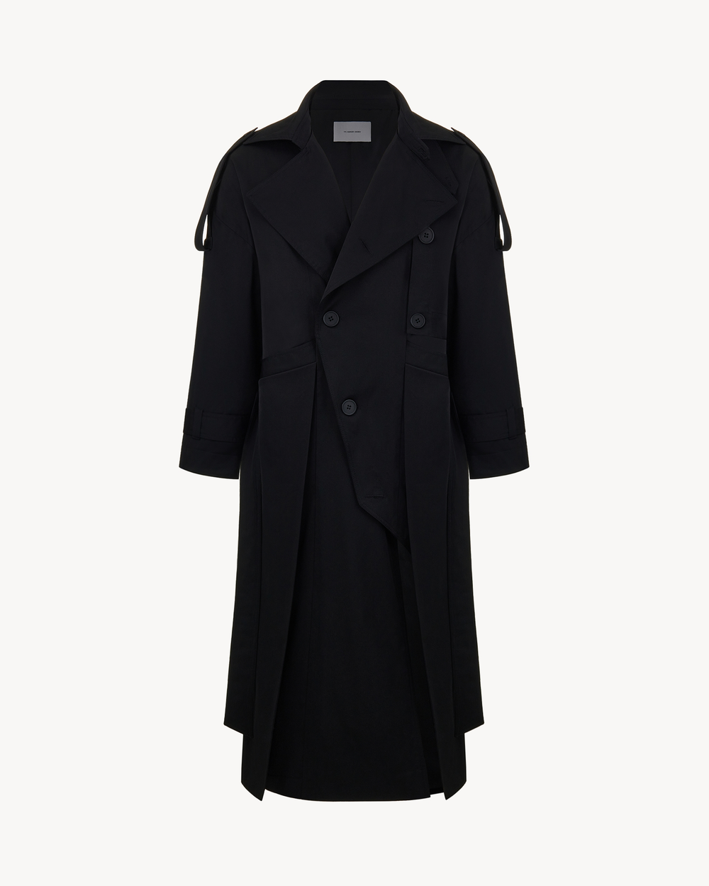 “Creative director” winter deconstructed tailcoat-trench
