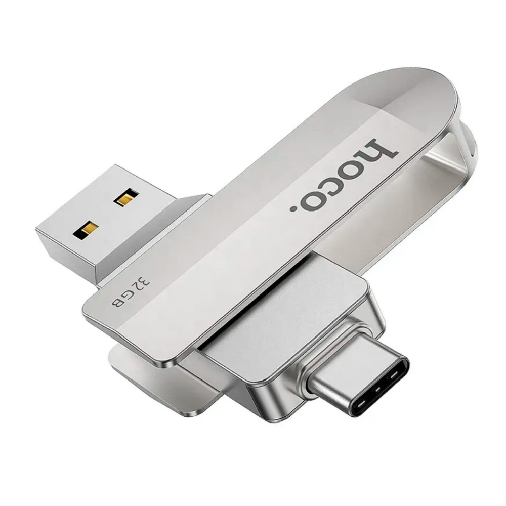USB флеш-накопитель флешка hoco UD10 USB 3.0/Type-C 32 ГБ