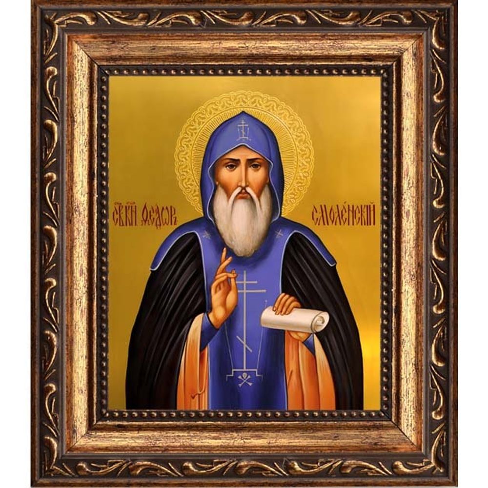 Феодор Ростиславич Черный, Смоленский, Ярославский благоверный князь. Икона на холсте.