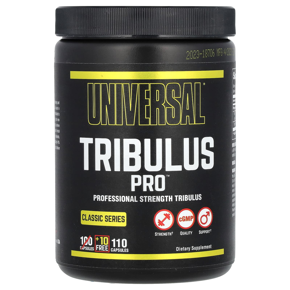 Universal U, Classic Series, Tribulus Pro, профессиональная добавка с якорцами, 110 капсул