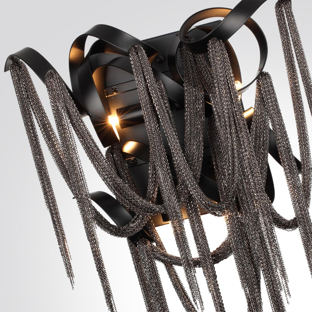 5067/4W HALL ODL24 525 черный матовый/черный хром/металл Бра G9 4*40W CHAINY