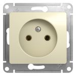 Schneider Electric Glossa Бежевый Розетка без заземляющих контактов механизм IP20 скрытая установка GSL000241