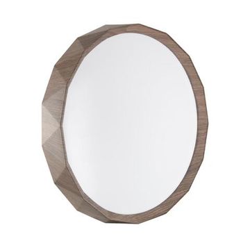 7637/DLN BASICA SN 169 Светильник пластик/кор. под дер LED 48Вт 3000/4000/6000К D385 IP43 CCT ZIF WOOD