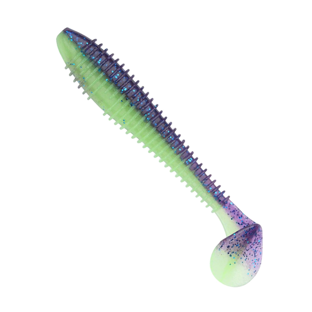 Приманка силиконовая Keitech Swing Impact FAT 4.3", 10,3г цвет #401 Green Pumpkin / Chartreuse