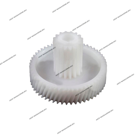 Шестерня для мясорубки Vitek, Panasonic D-47x17мм, зубья 54/16 косые/прямые, с мет. втулкой