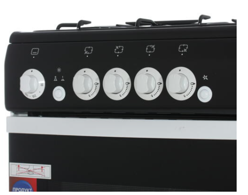 Плита газовая DE LUXE 5040.36г (Щ) черн