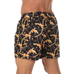 Мужские шорты для плавания черные с принтом DOREANSE 3813 Golden Age