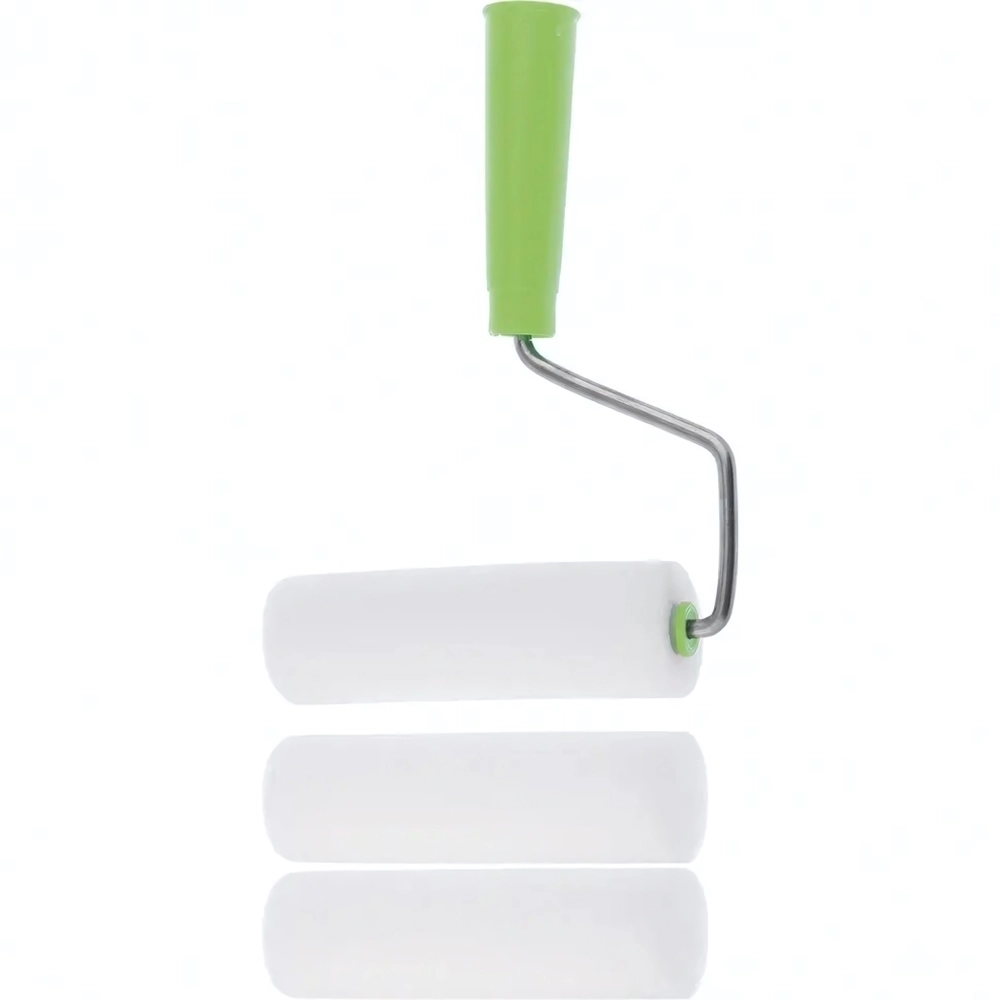 Валик с рукояткой поролоновый с 2-мя шубками 180 мм, D 42 мм D ручки 6 мм Сибртех