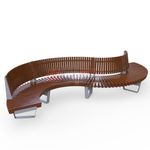 Скамейка Rail Road 02 Змейка