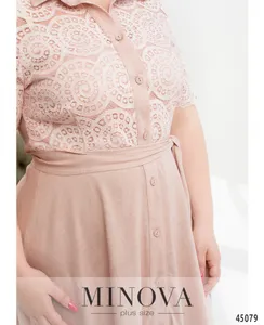 Платье 2179Б-пудровый Minova