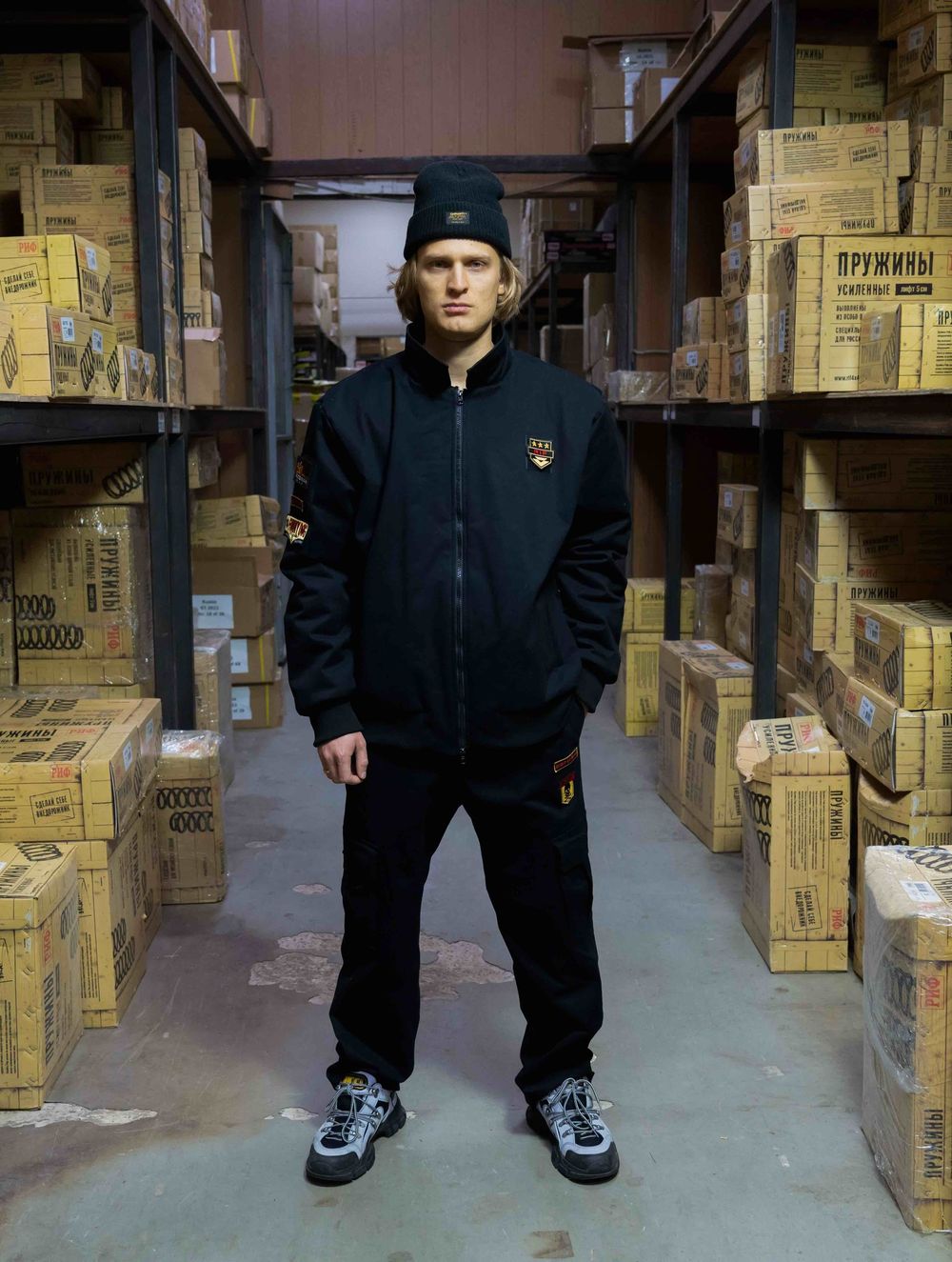 Бомбер by Matsumura x RIF c вышивкой Черный