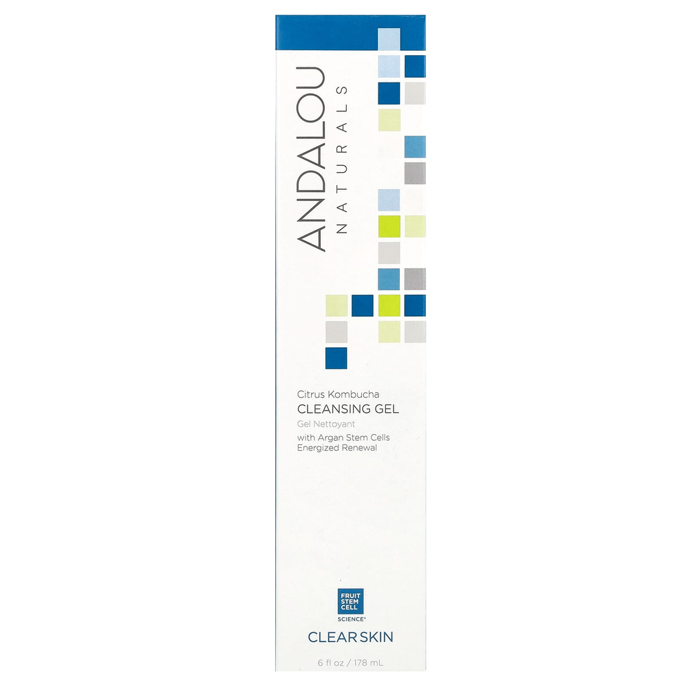 Andalou Naturals, очищающий гель с цитрусовыми и чайным грибом, для чистоты кожи, 178 мл (6 жидк. унций)