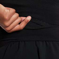 Шорты для девочки теннисные Nike Girls Dri-FIT - чёрные/белые