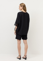 Рубашка с кружевом изо льна