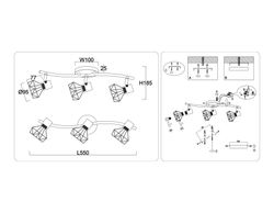 Ambrella Настенно-потолочный спот в стиле лофт Loft TR8657