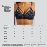 Топ Medium Support Leopard Sports Bra PRIMAL 854 Черный