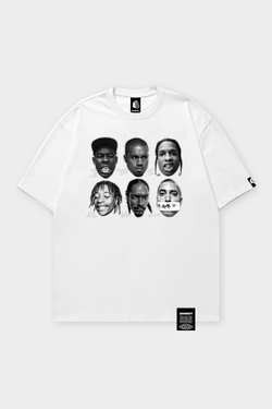 Футболка SHMOT "RAP LEGENDS" MONO Белый