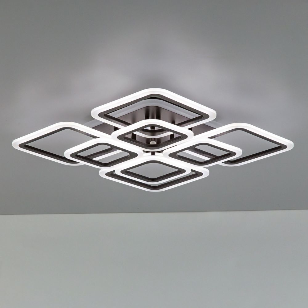 Citilux Марсель Смарт CL232A185E RGB Умная люстра Чёрная