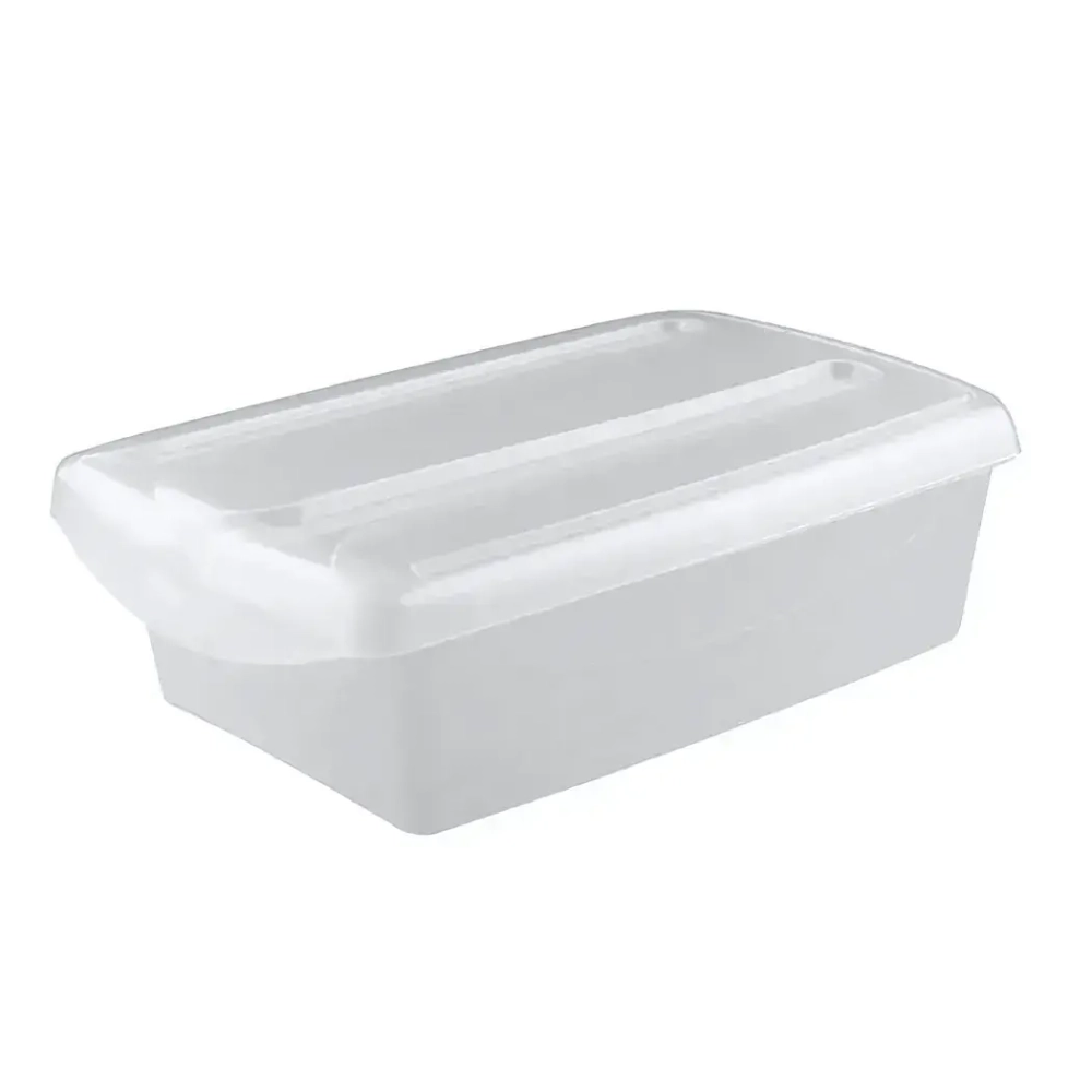 ЯЩИК С ОТКИДНОЙ КРЫШКОЙ 360Х240Х130 ММ (бесцветный)