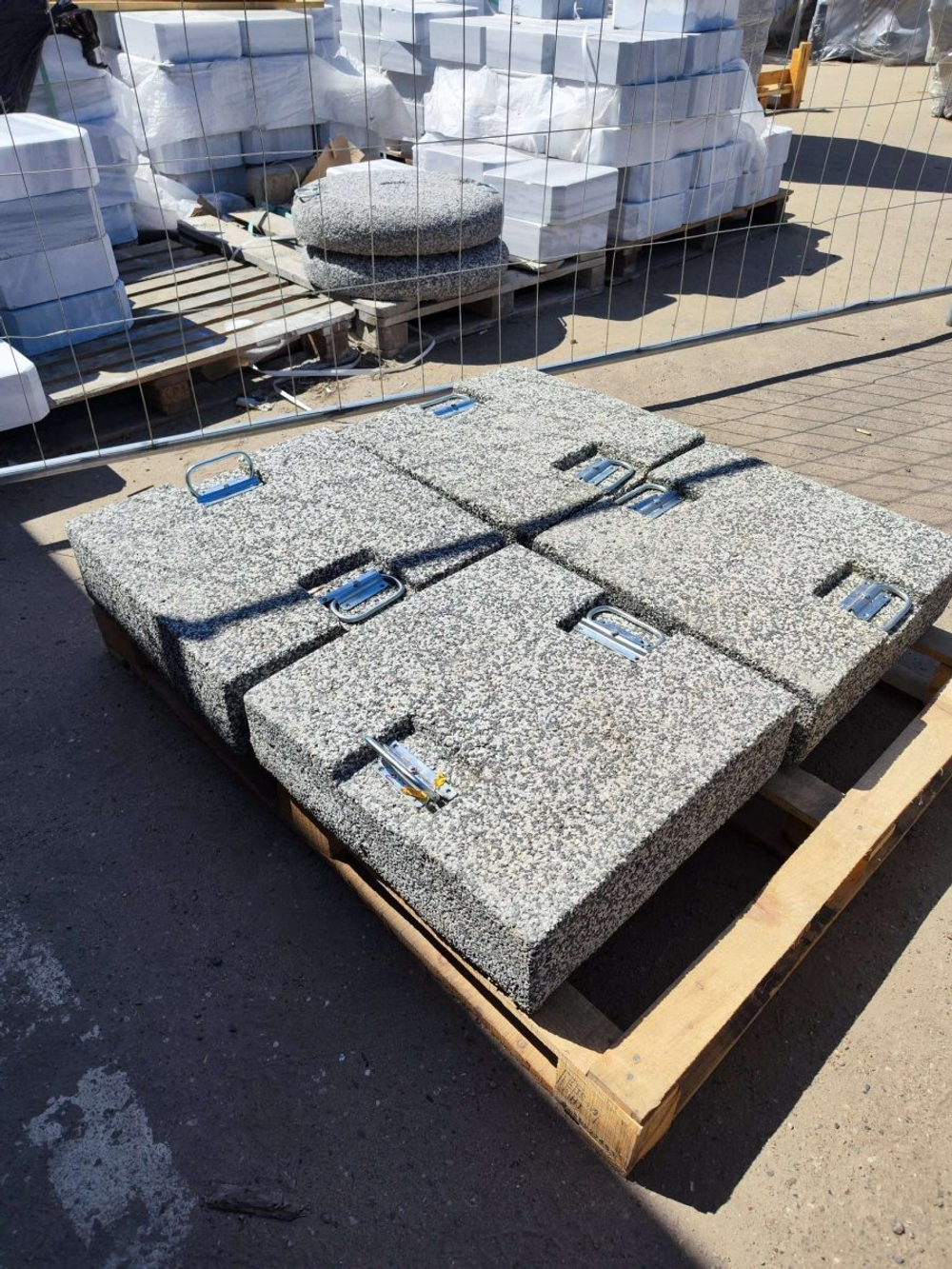 Плита утяжелительная с ручками 500х500х150 мм