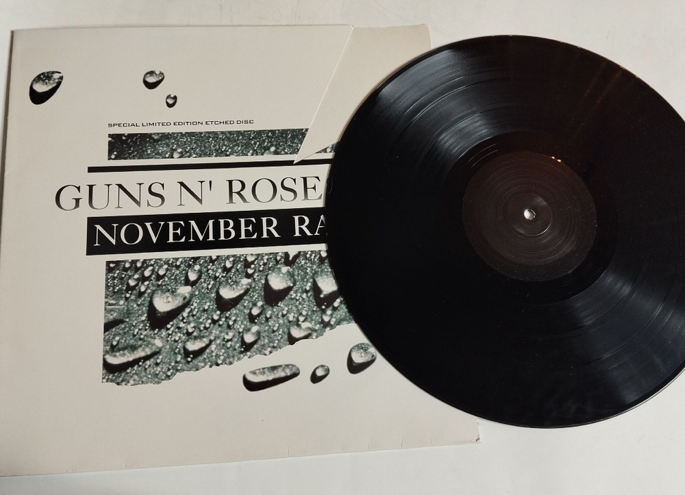 Винтажная виниловая пластинка LP Guns N Roses November Rain (UK 1992) Limited Edition
