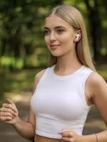 Наушники беспроводные белые LD03