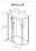 Душевая кабина AvaCan D012S L