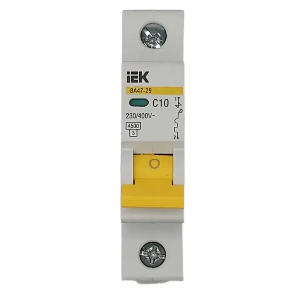 Автоматический выключатель IEK серия KARAT ВА47-29 1р 10А 4.5кА MVA20-1-010-C - 1шт