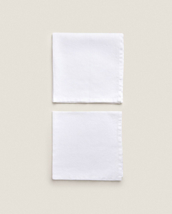 ZARA HOME ЛЬНЯНАЯ САЛФЕТКА (УПАКОВКА ИЗ 2 ШТУК)