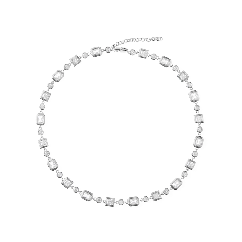 Колье Граненная Пирамида – Серебро