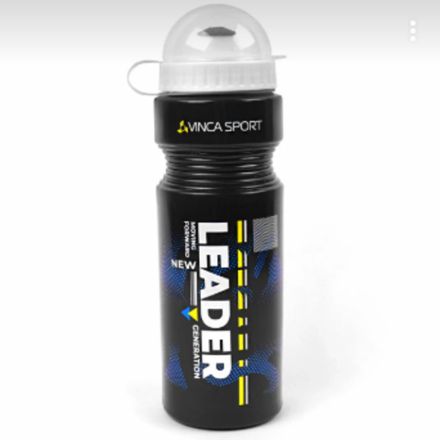 Фляга велосипедная с защитой от пыли 750мл, "Leader black, инд.уп. Vinca sport VSB 21 leader black