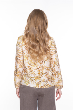 АТЛАСНАЯ БЛУЗА С УЗОРОМ