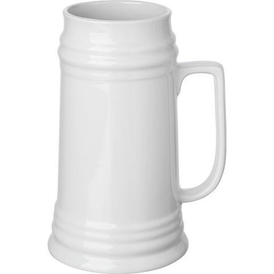 Кружка для пива;фарфор;1л;белый (Цвет: белый)