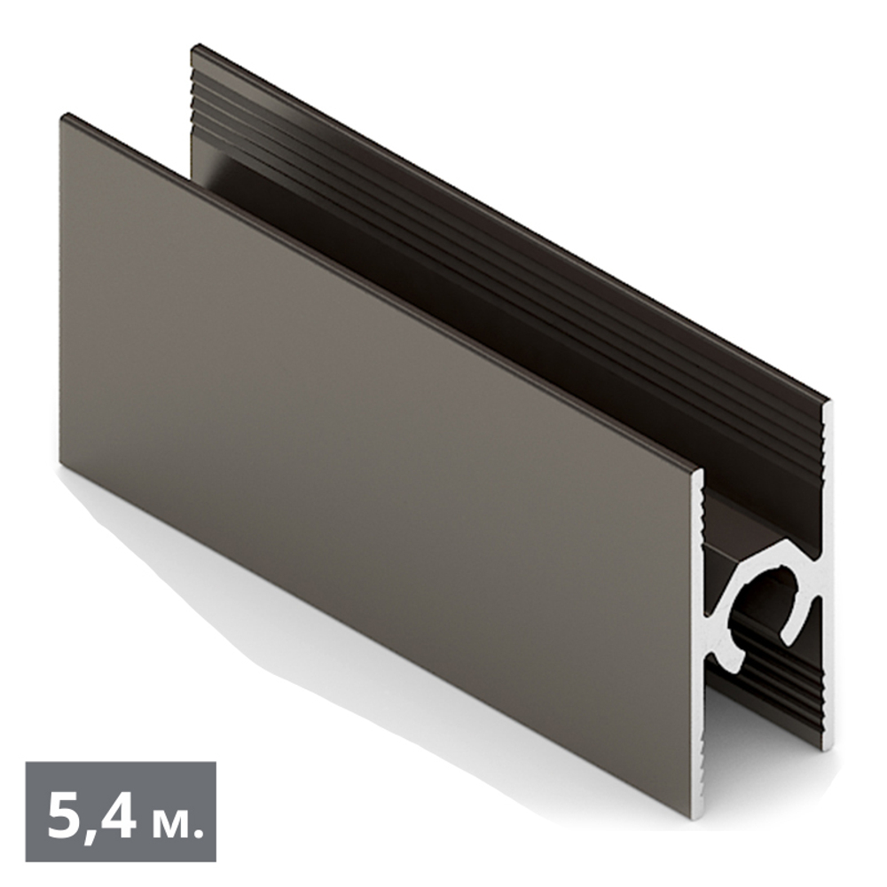 ЭКО Рамка средняя двери - центральный ригель (5,40 м) бронза матовая (AL) (AE0452) Aristo (Акция)