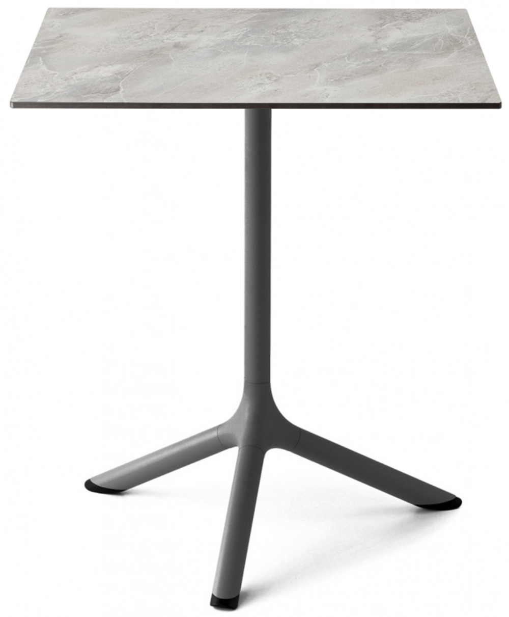 Стол ламинированный обеденный складной Scab Design Tripe Folding, антрацит, каменный
