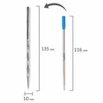 Ручка подарочная шариковая GALANT "ASTRON SILVER", корпус серебристый, детали хром, узел 0,7 мм, синяя, 143527