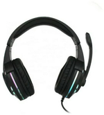 Накладные проводные наушники Komc KM-666 с МК USB-LED black