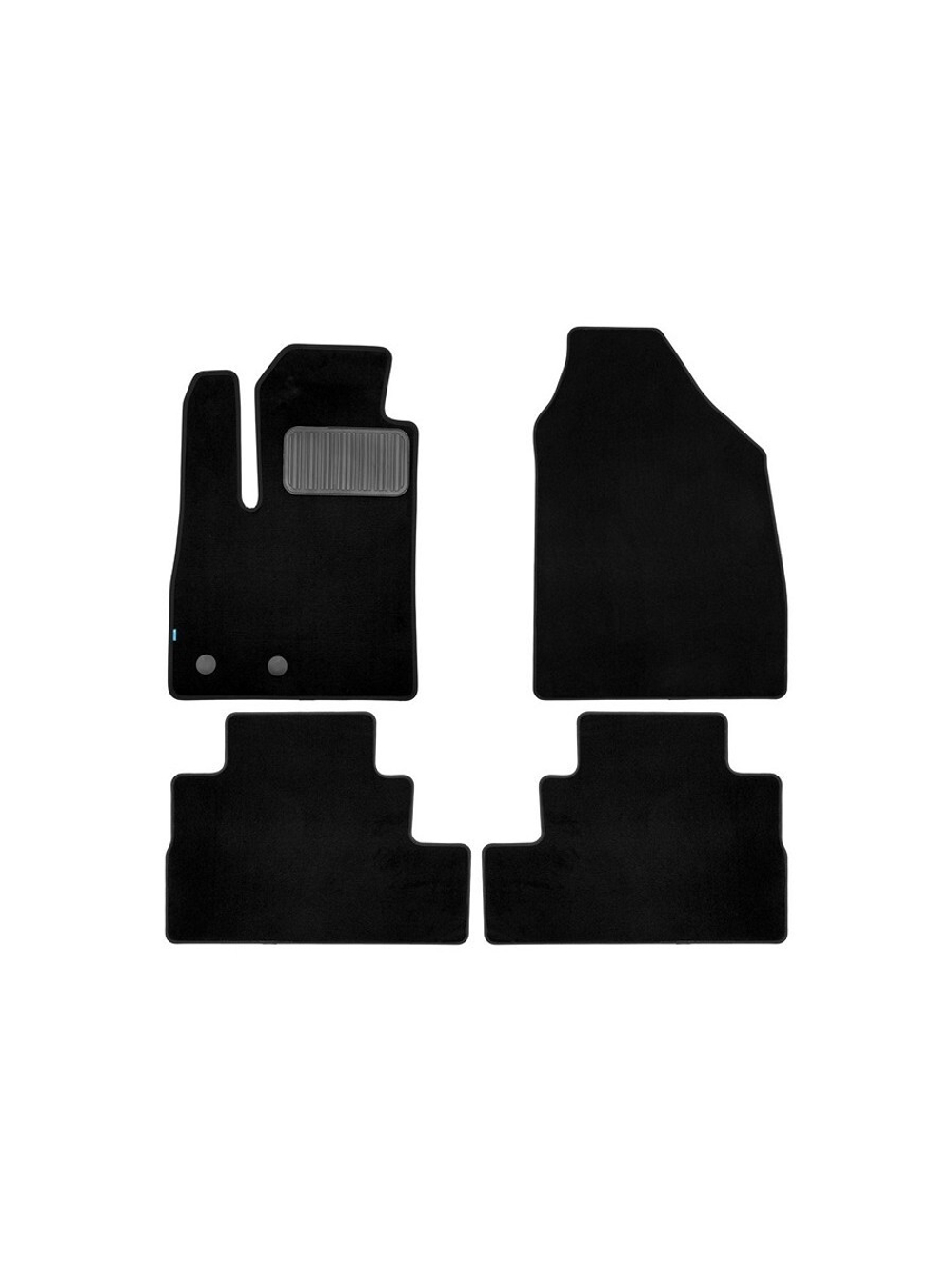 Коврики в салон для Jetour Dashing 2023-, кроссовер, 4шт. (текстиль) KLEVER0512700222110KH