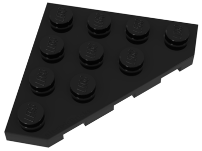 Lego 50шт Клин Плитка с отрезанным углом 4x4 (черный) 30503-4160025